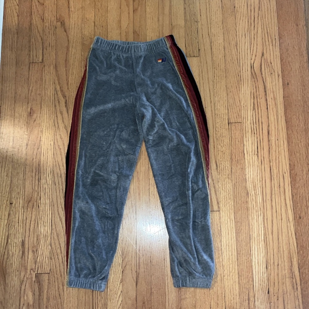 Aviator Nation Kids Velvet 5-stripe Sweats-matching sweatshirt posted